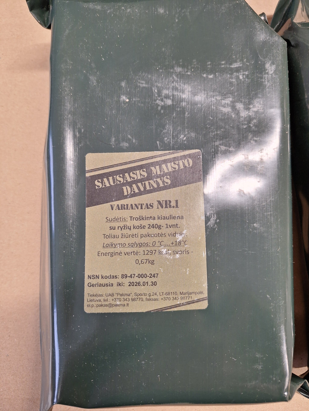 Litauen MRE Ration Jan 2026 MHD - MREs and More