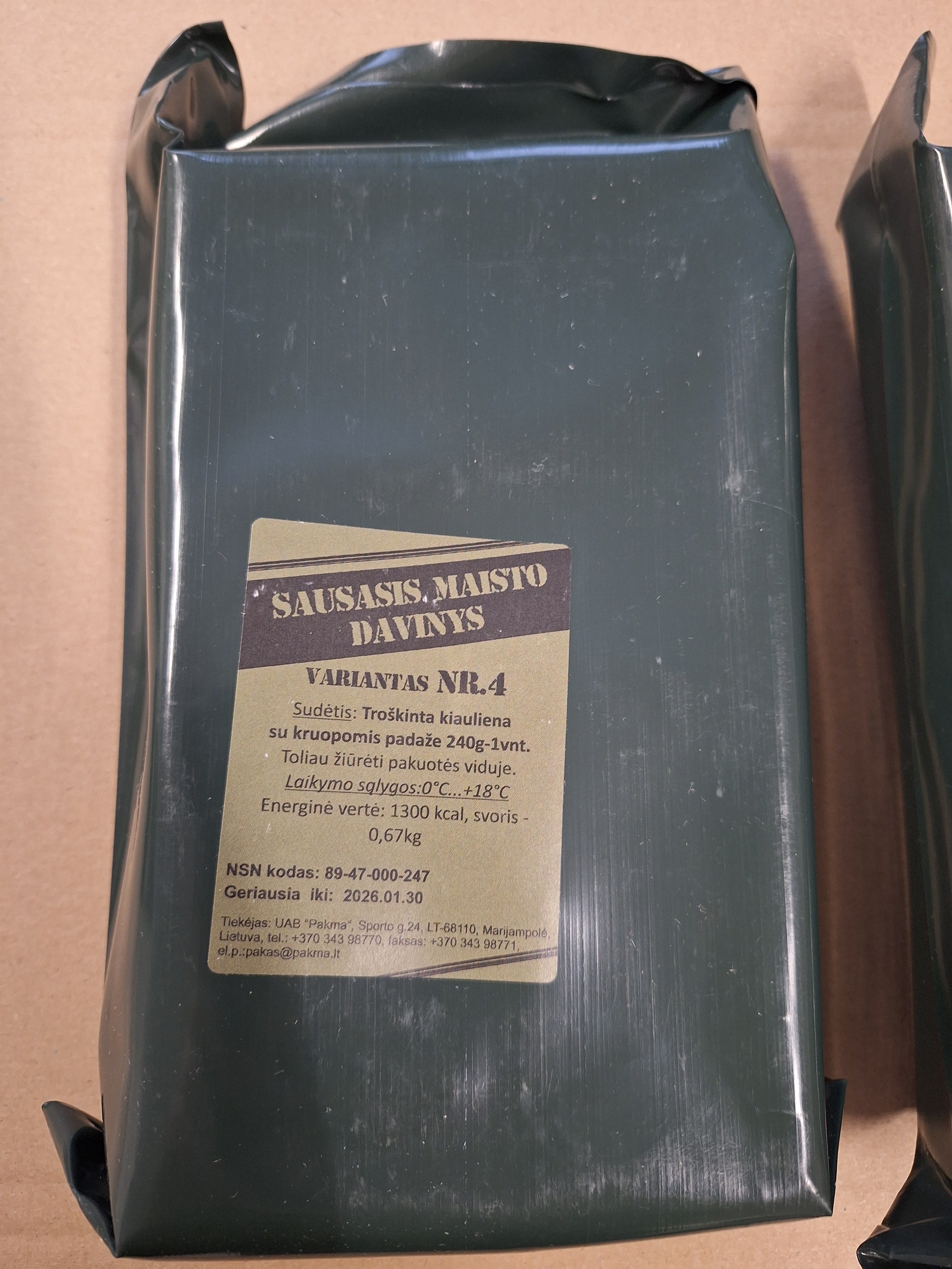 Litauen MRE Ration Jan 2026 MHD - MREs and More