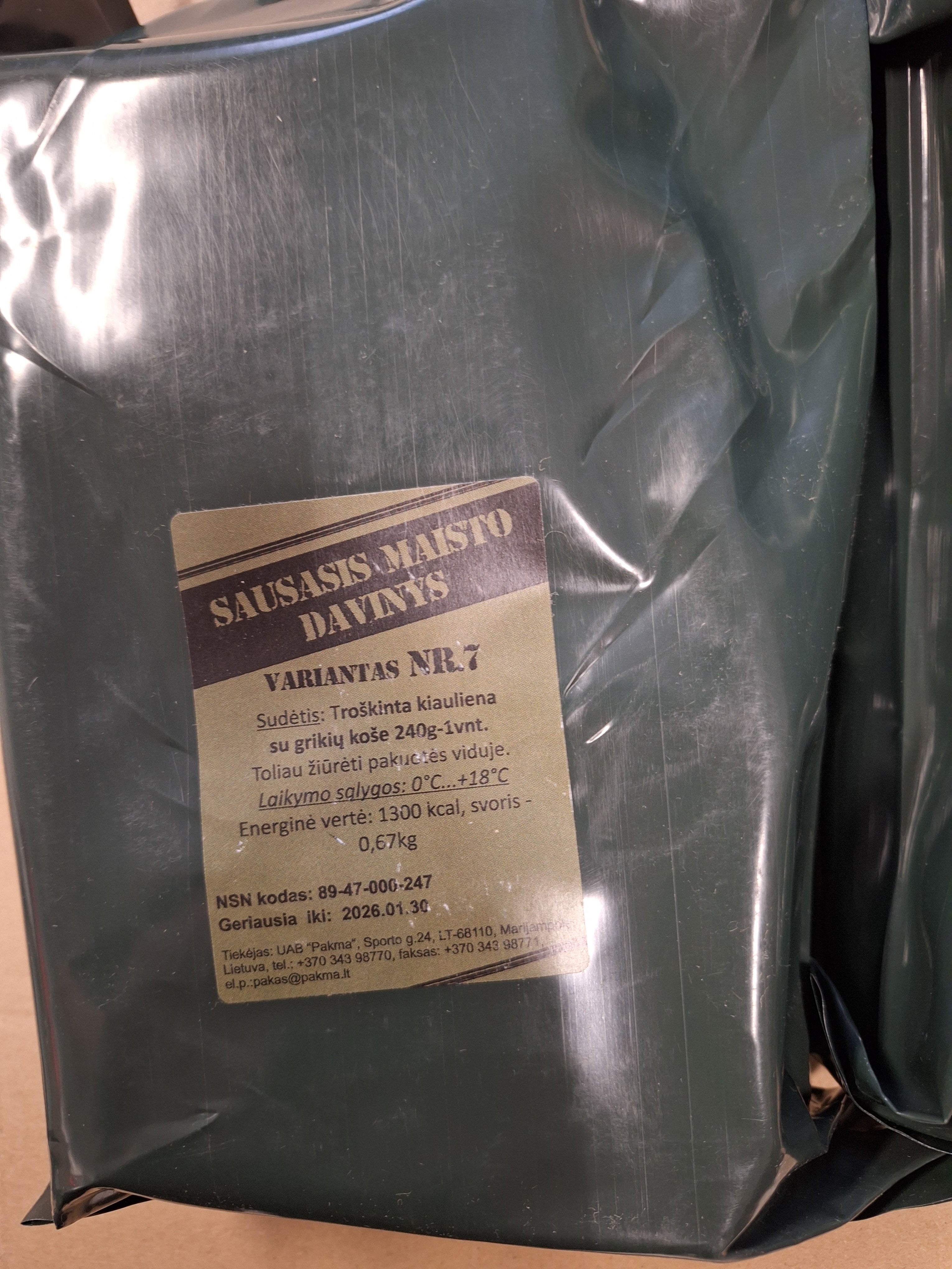 Litauen MRE Ration Jan 2026 MHD - MREs and More