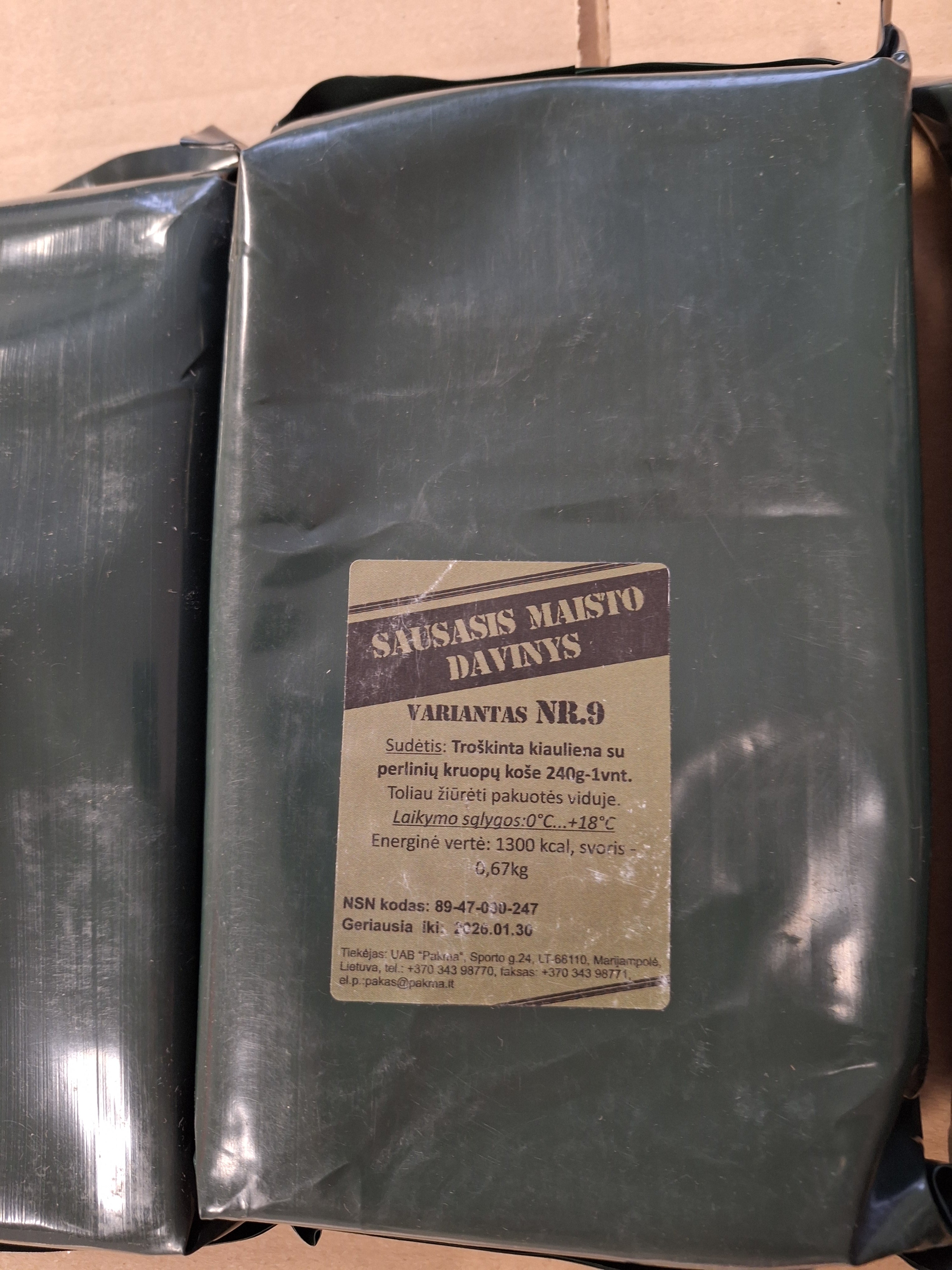 Litauen MRE Ration Jan 2026 MHD - MREs and More
