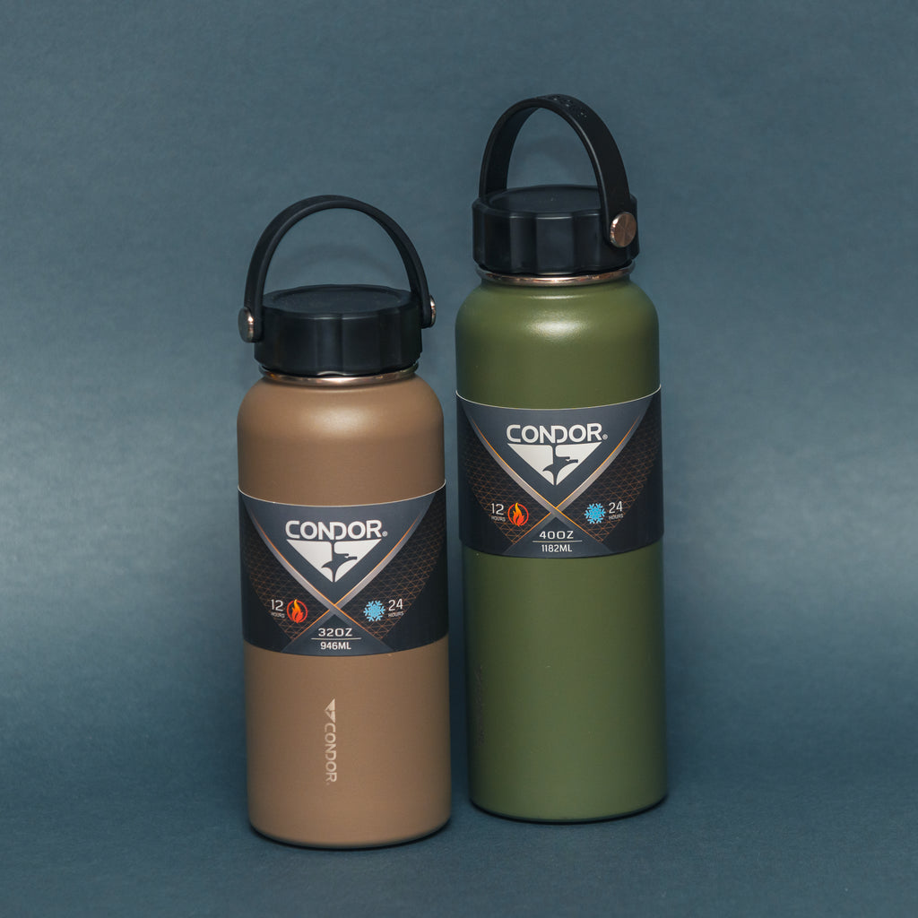Condor Vakuum Sealed Thermal Bottle – 100% Edelstahl | 12h heiß · 24h kalt - MREs and More