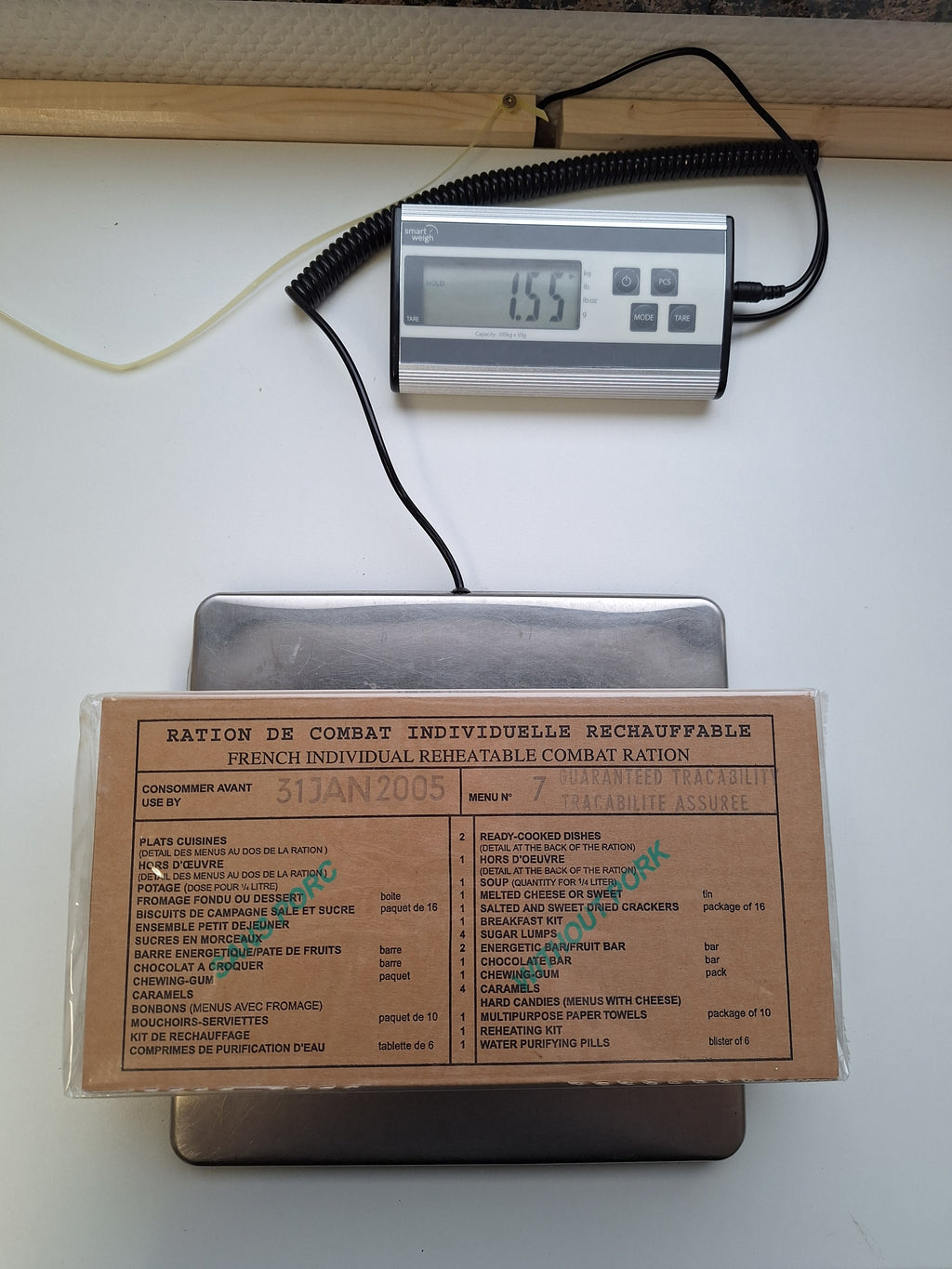 Vintage Frankreich RCIR Ration 2000 - 1,8kg