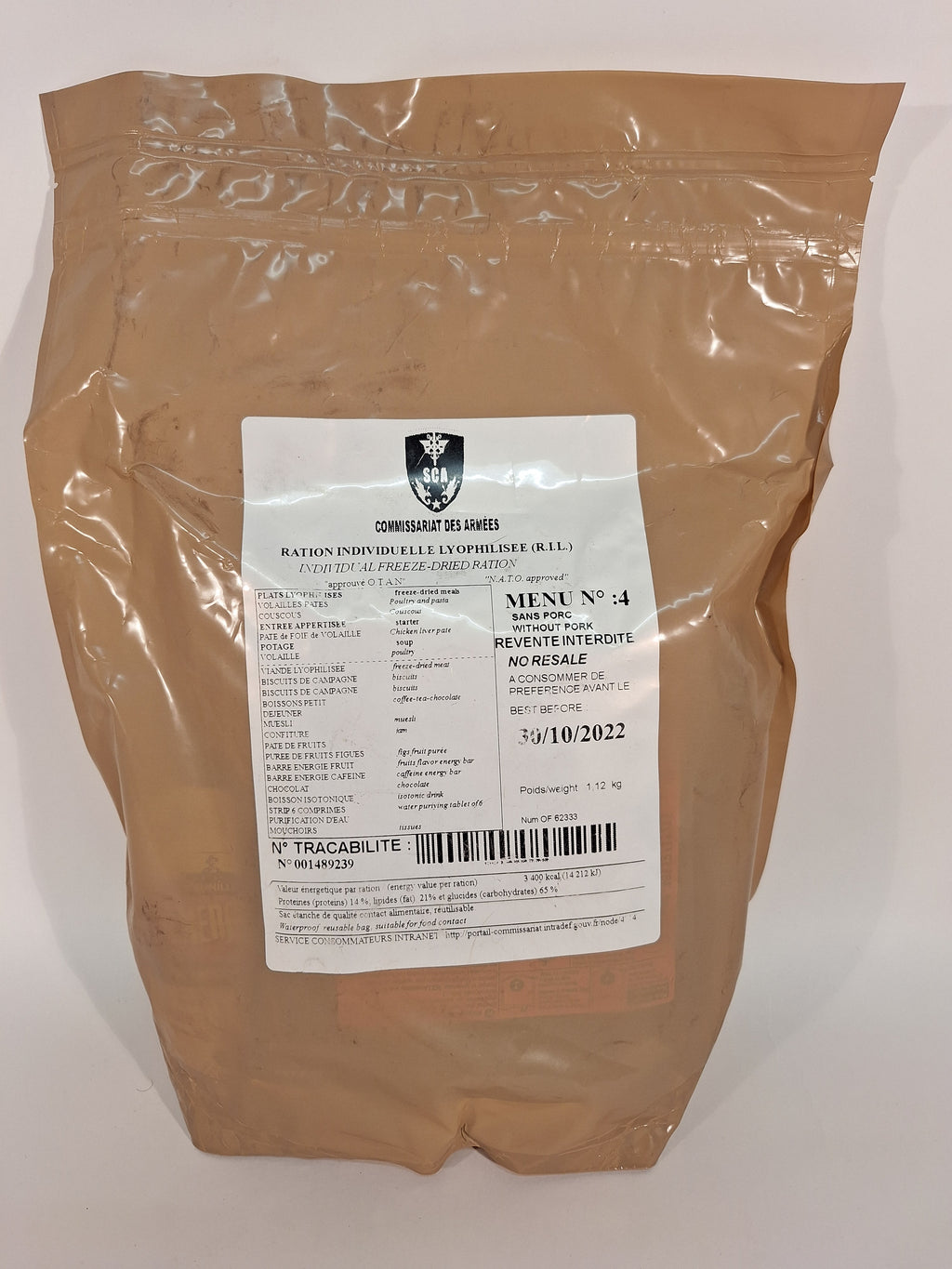 Frankreich "RIL" Gefriergetrocknete Ration - MREs and More