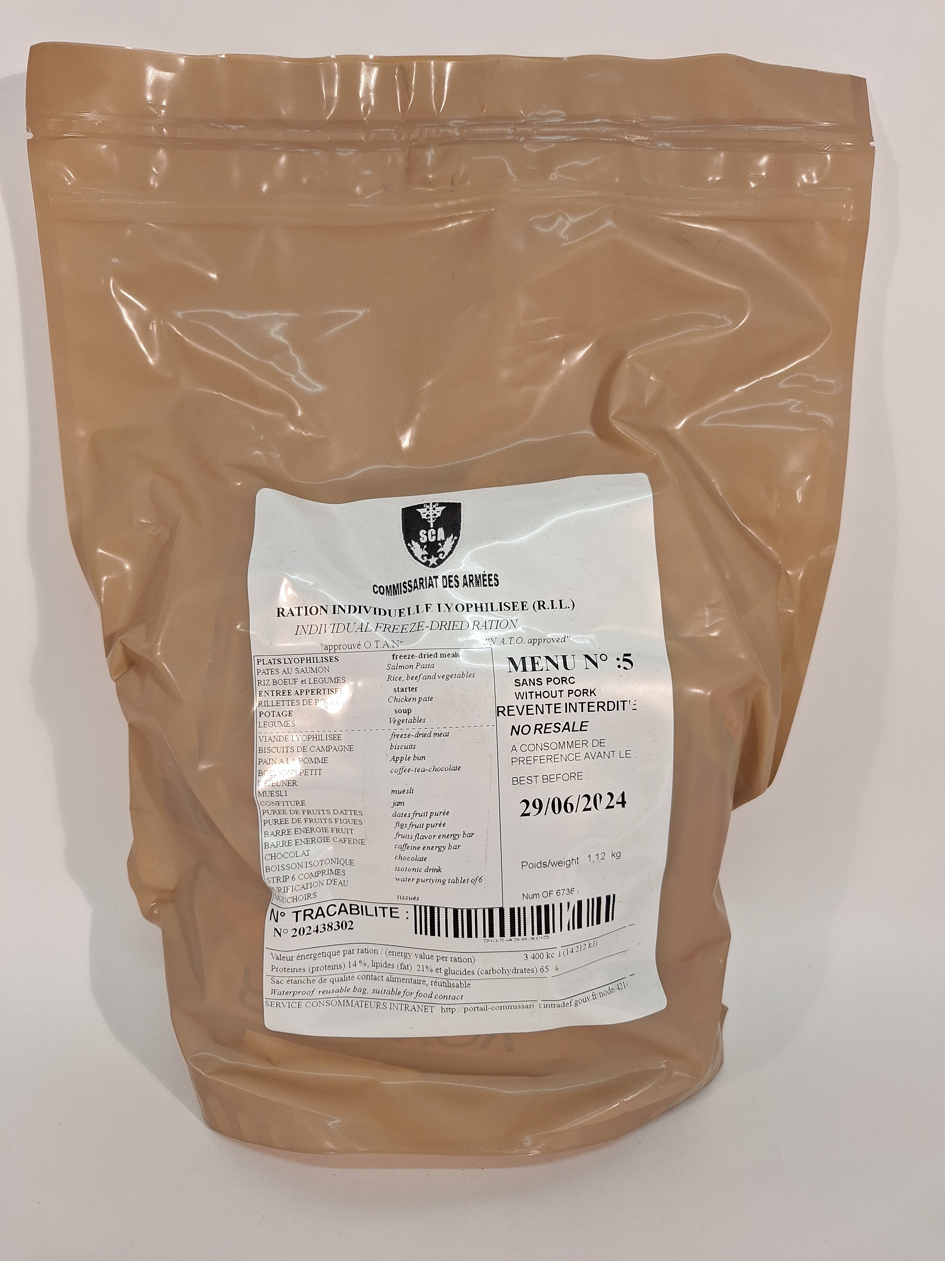 Frankreich "RIL" Gefriergetrocknete Ration - MREs and More