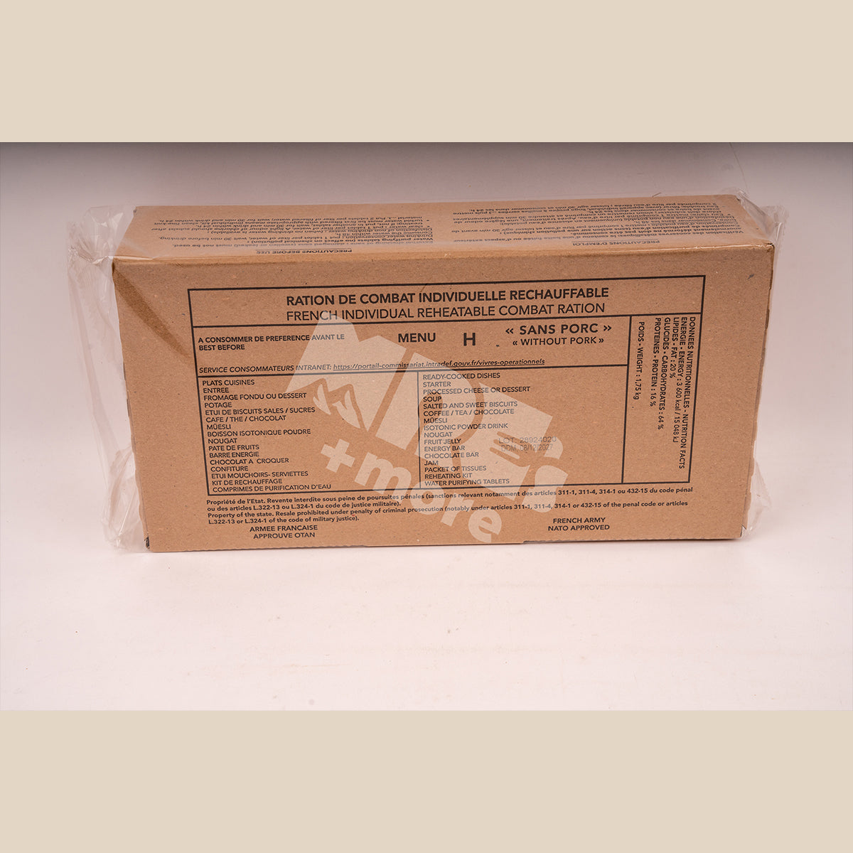 Original France 24Hr Ration 2028 BBD RCIR - 1.8kg