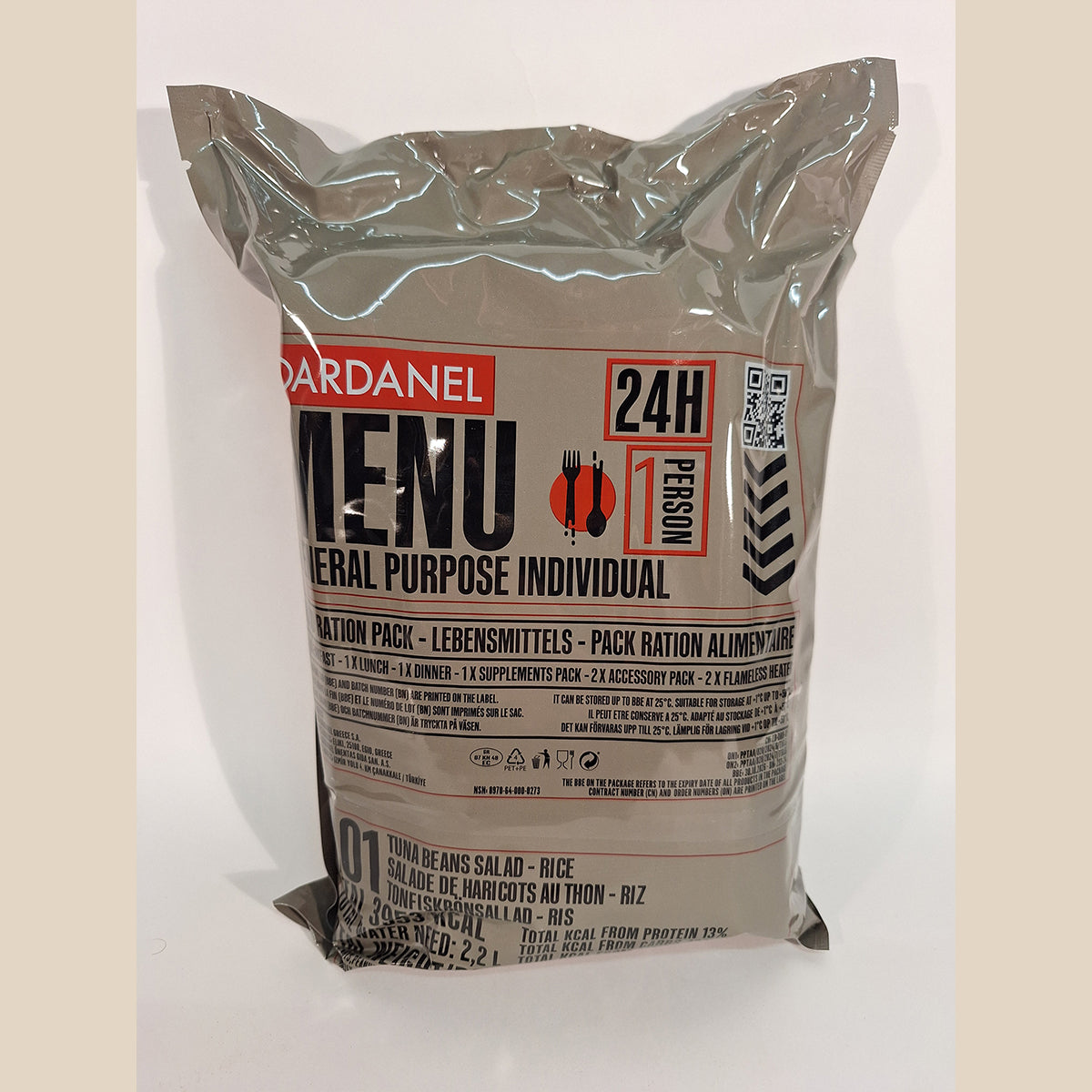 Original Greek Army 24hr Ration MRE - 2.2kg