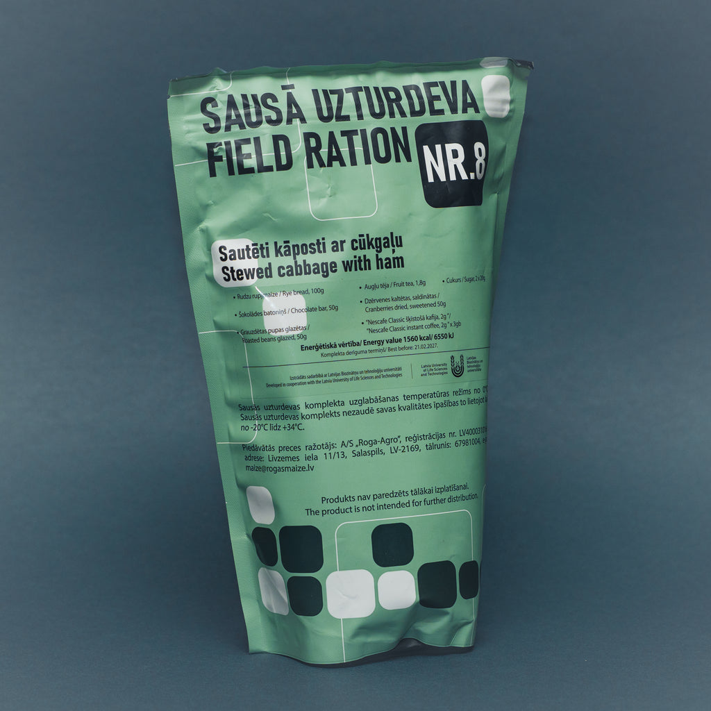 Lettische Single-Meal-Ration – ≈1.500 kcal | inkl. FRH | MHD Mindestens 2027 - MREs and More