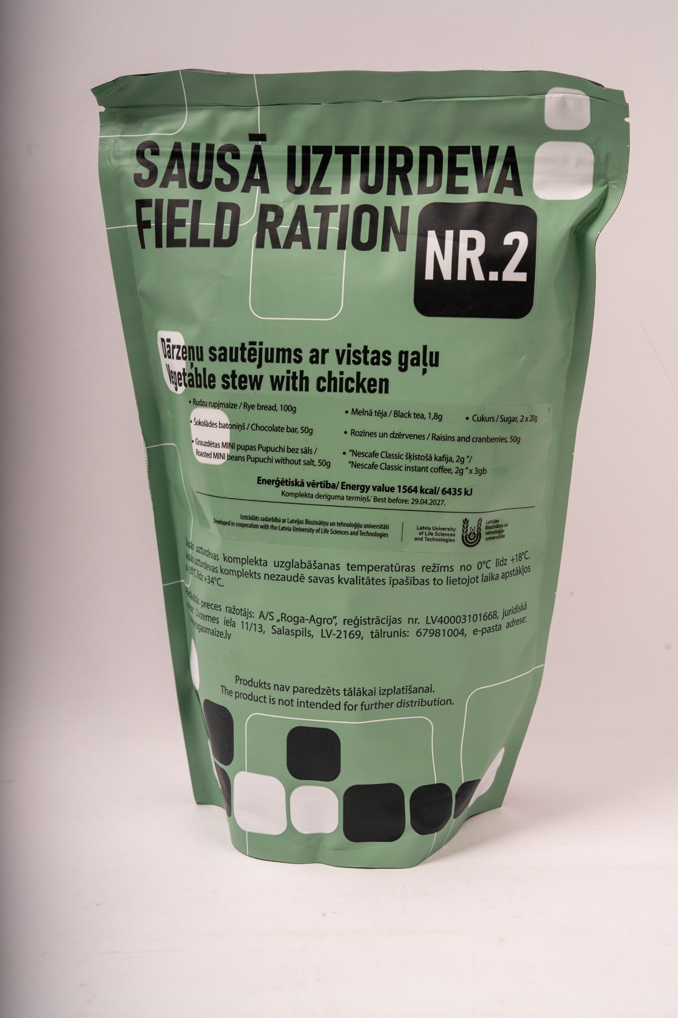 Lettische Single-Meal-Ration – ≈1.500 kcal | inkl. FRH | MHD Mindestens 2027 - MREs and More