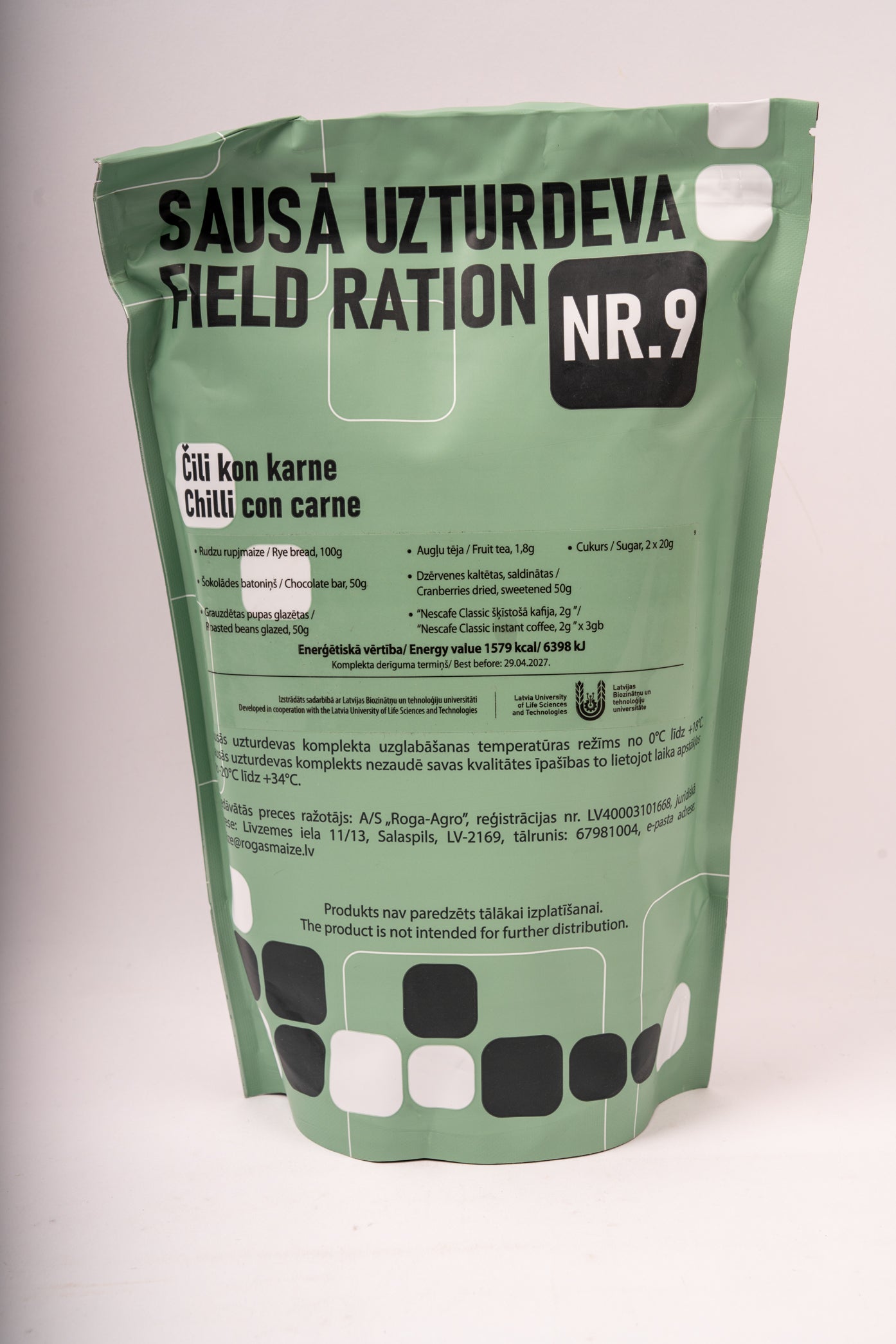 Lettische Single-Meal-Ration – ≈1.500 kcal | inkl. FRH | MHD Mindestens 2027 - MREs and More