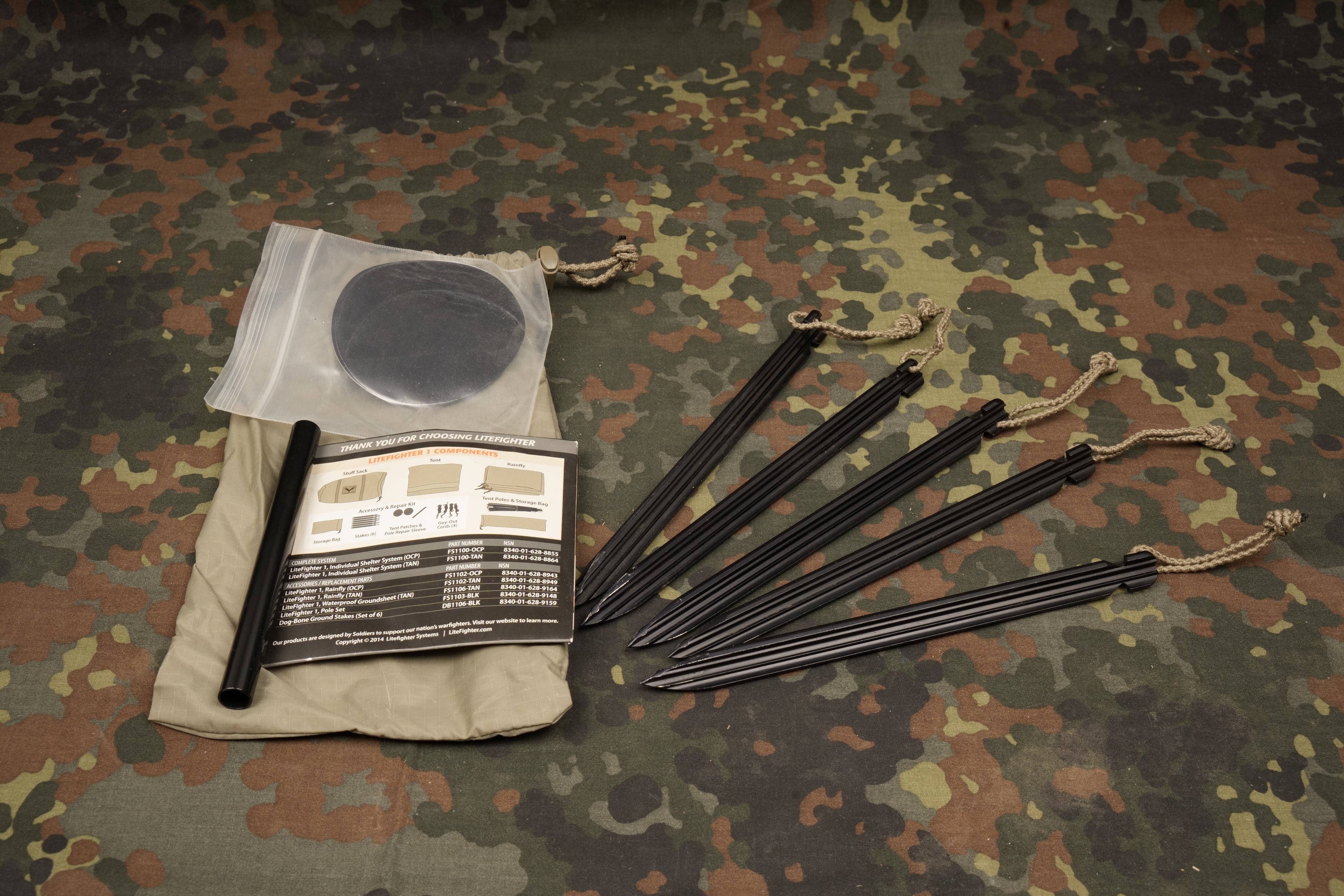 Litefighter "FIDO 1" Einpersonenzelt plus Zubehör