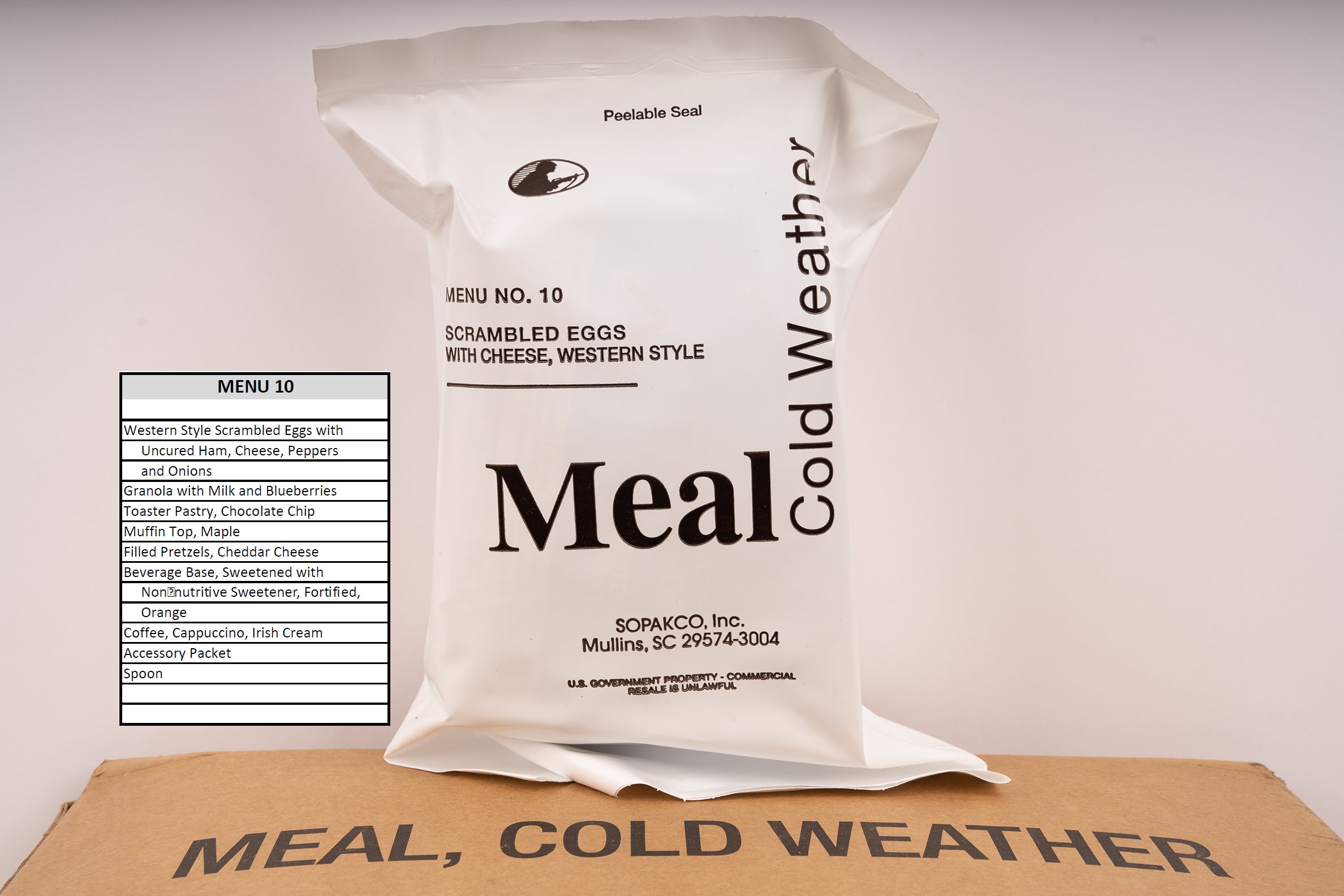 USA Meal Cold Weather MCW Ration