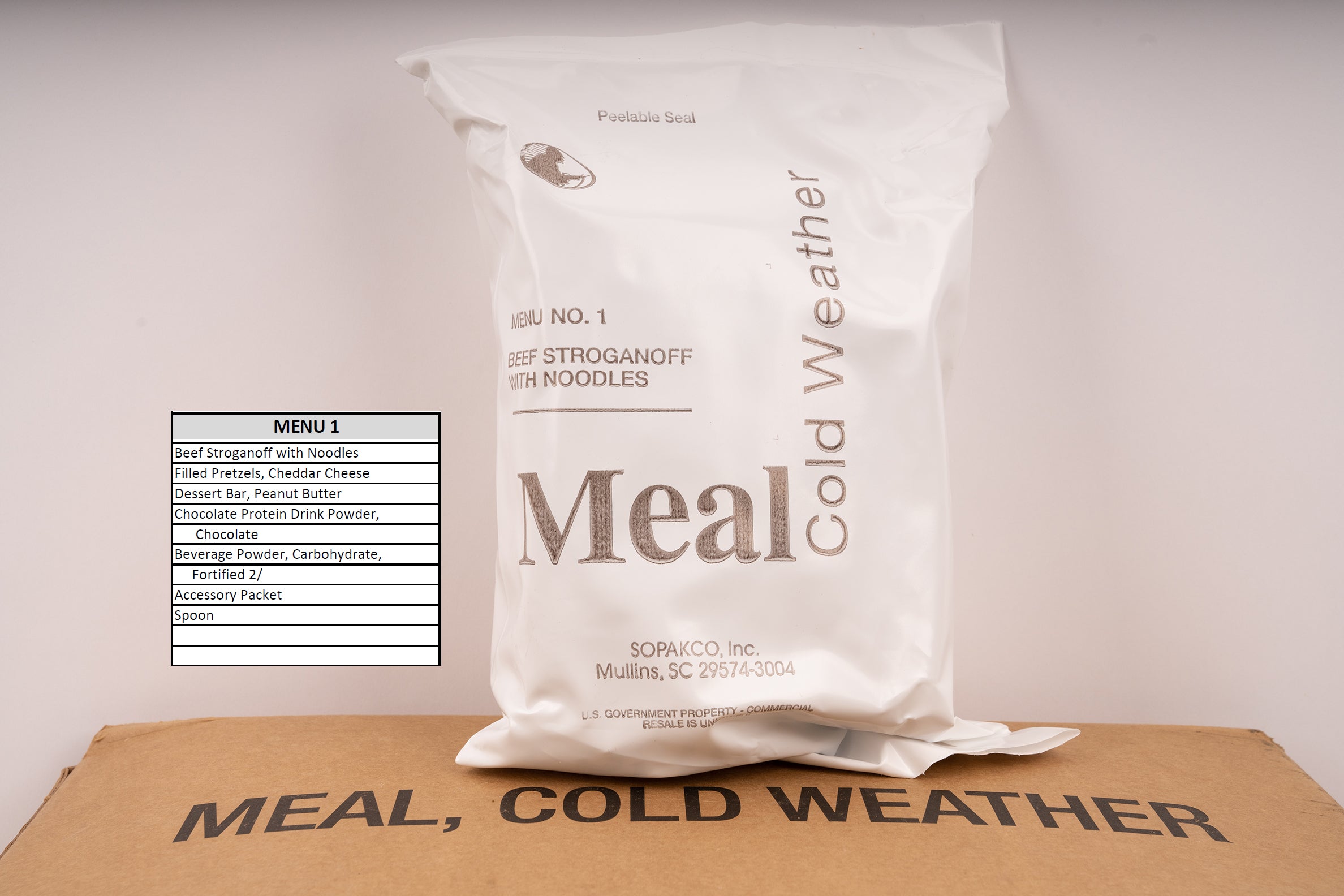 USA Meal Cold Weather MCW Ration