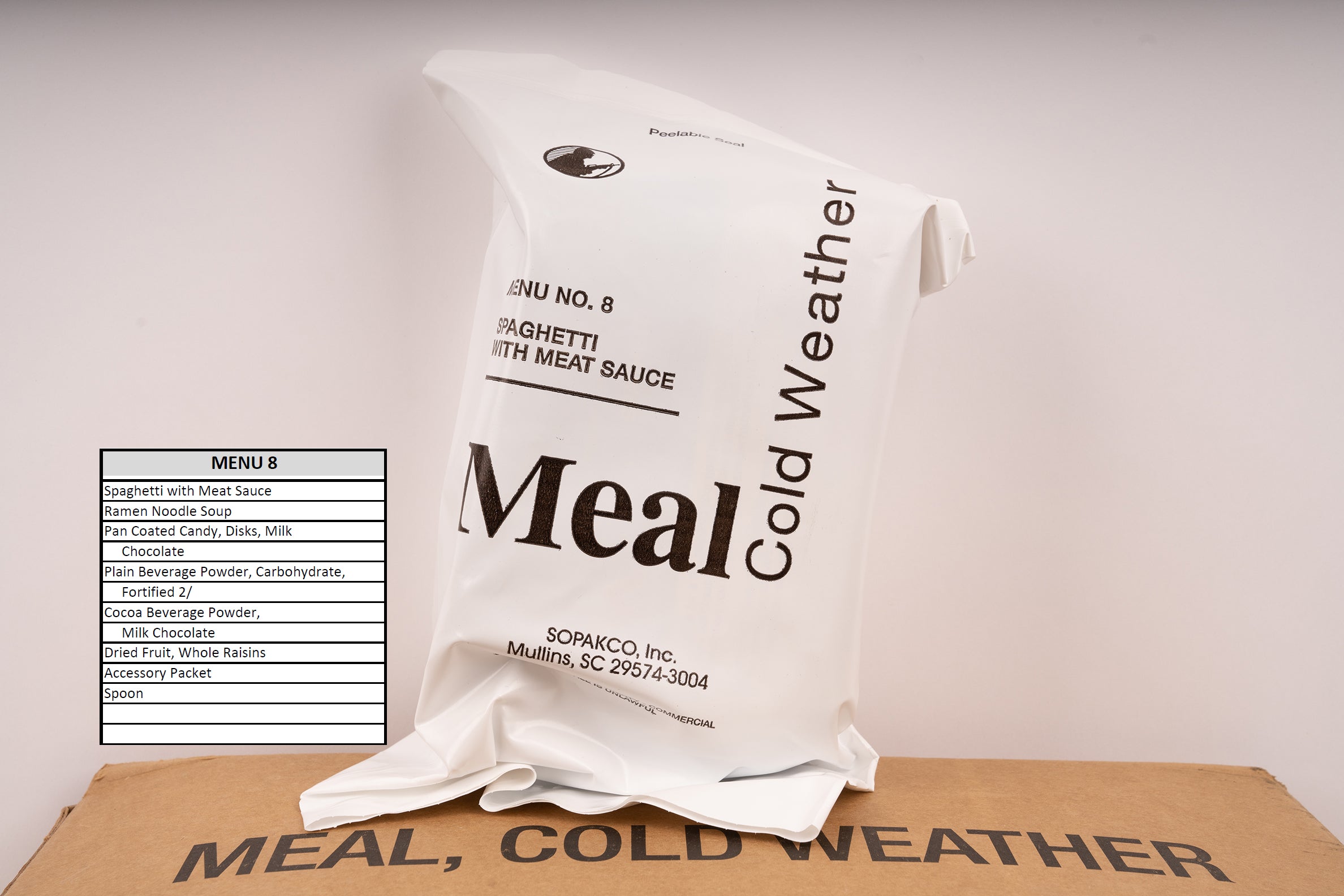 USA Meal Cold Weather MCW Ration