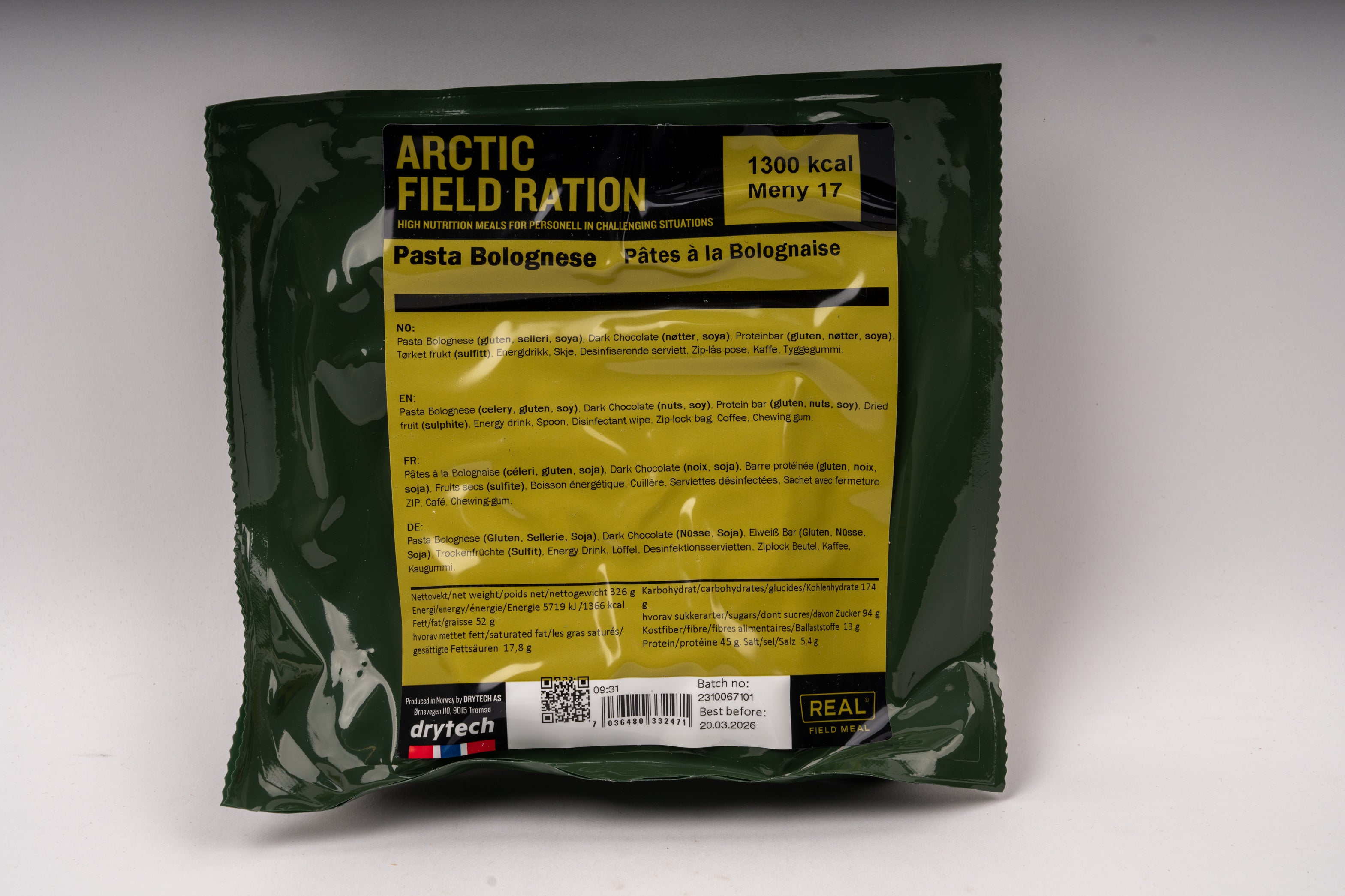 Original Norge Armé Arctic Field Ration 2026BBD