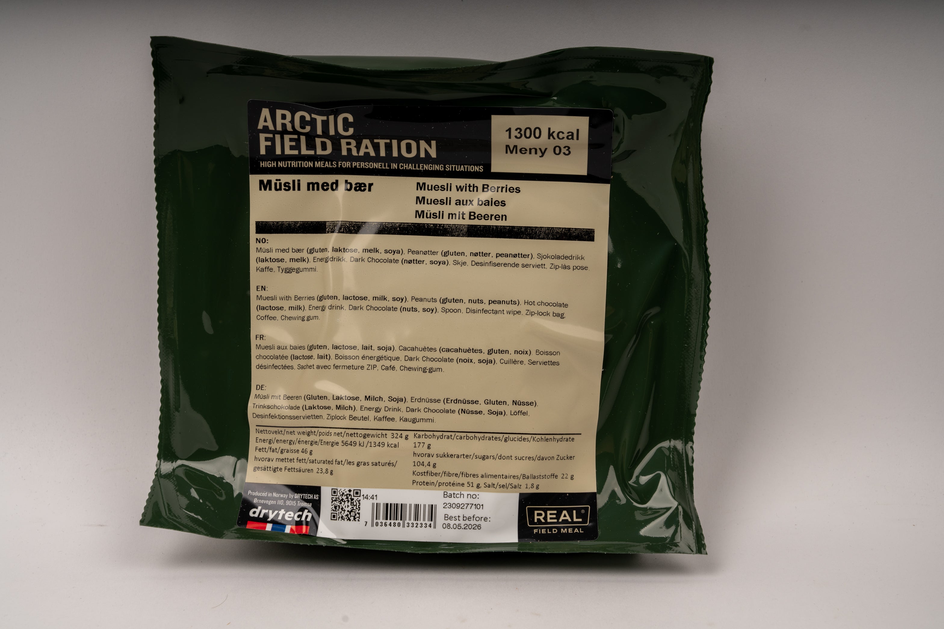 Original Norge Armé Arctic Field Ration 2026BBD
