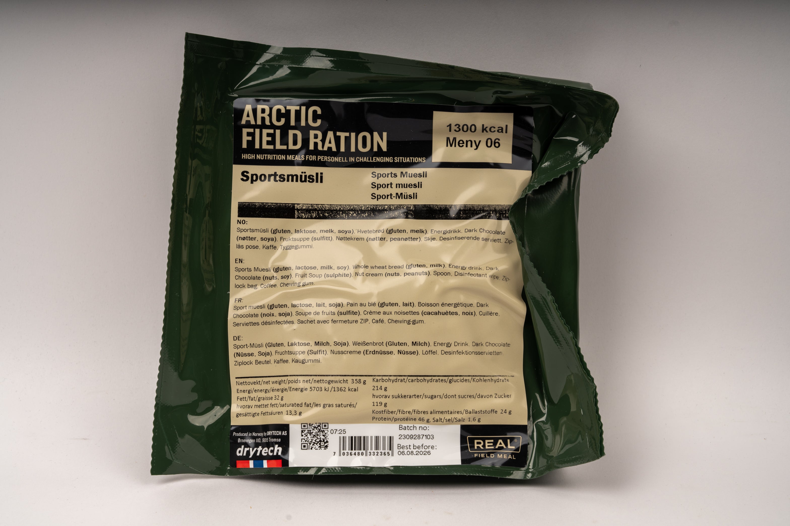 Original Norge Armé Arctic Field Ration 2026BBD