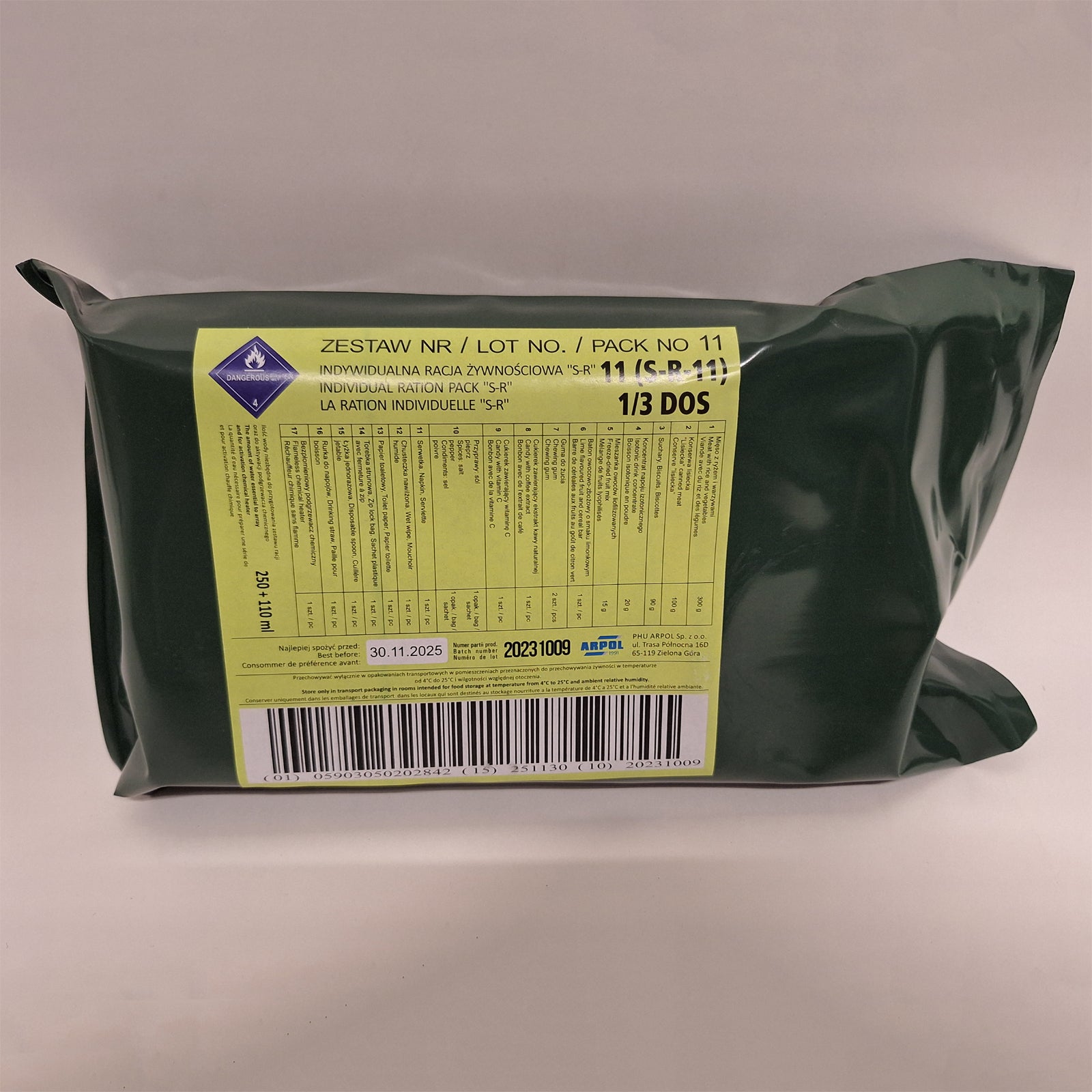 Polen Single Meal Ration Jan 2026 MHD - MREs and More