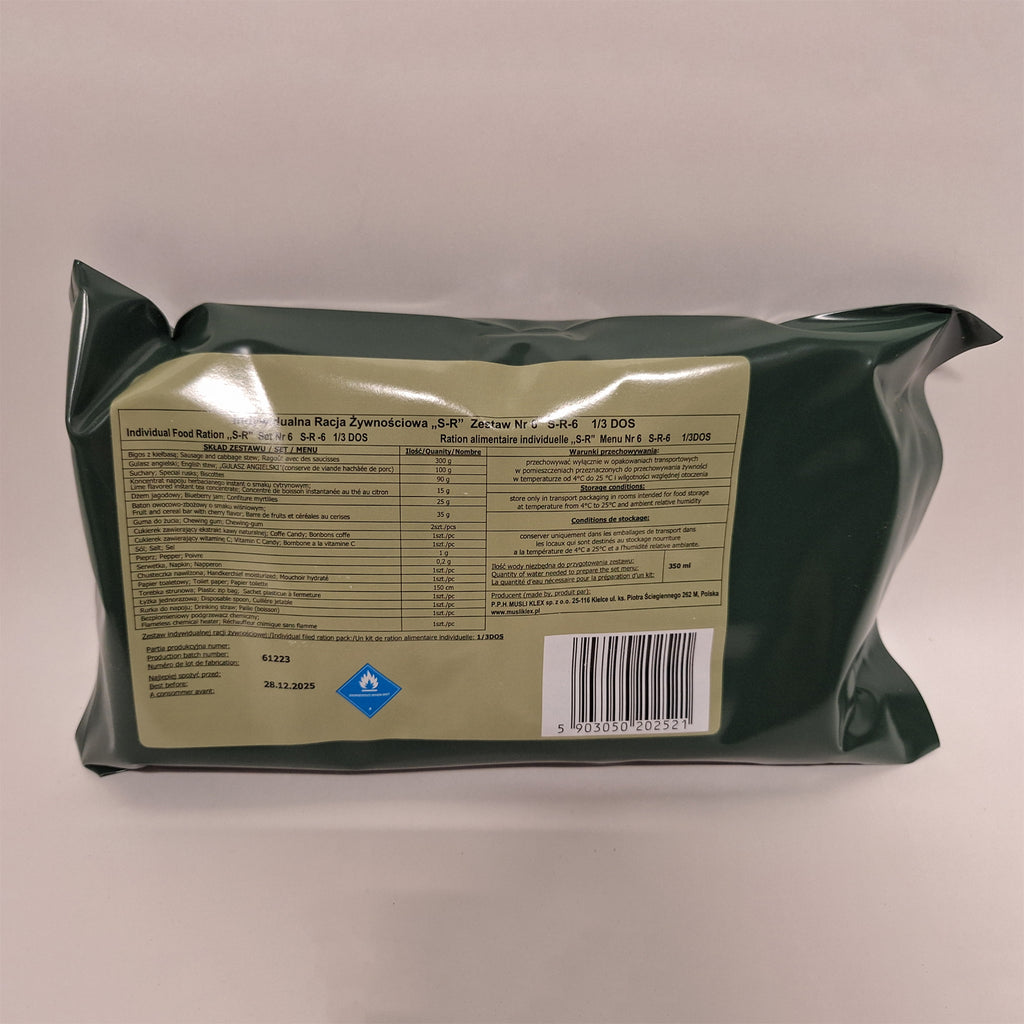 Polen Single Meal Ration Jan 2026 MHD - MREs and More