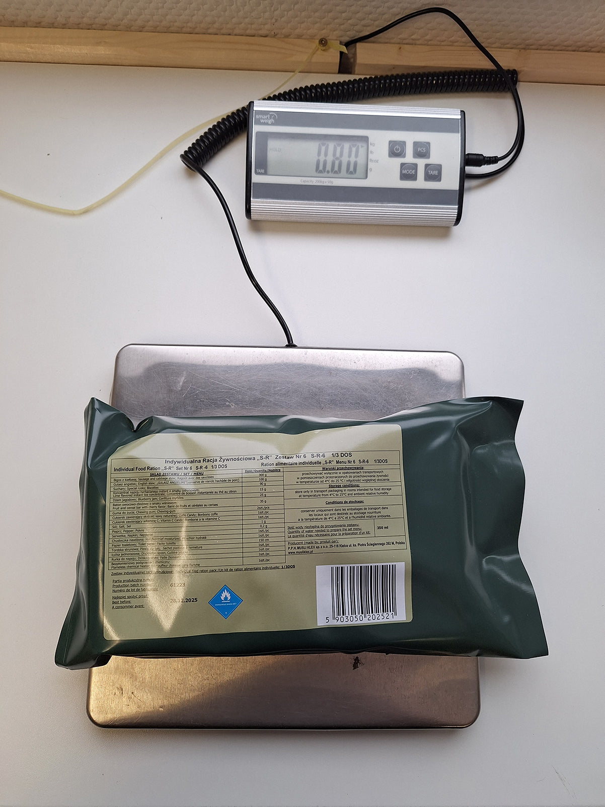 Poland Single Meal Ration Jan 2026 MHD