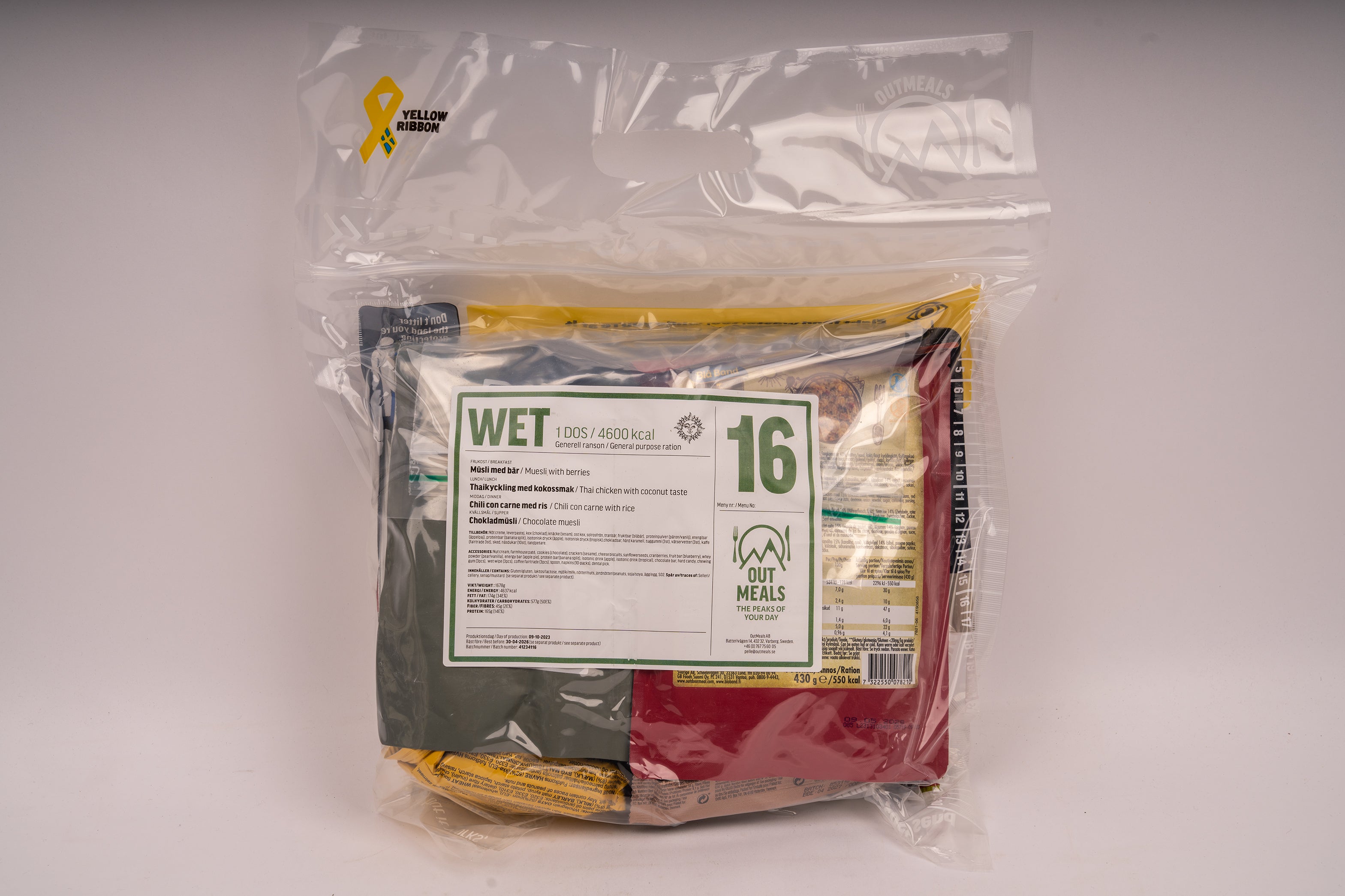 Schweden 24Hr Ration 4600kcal Ready-to-Eat 2026 MHD - MREs and More