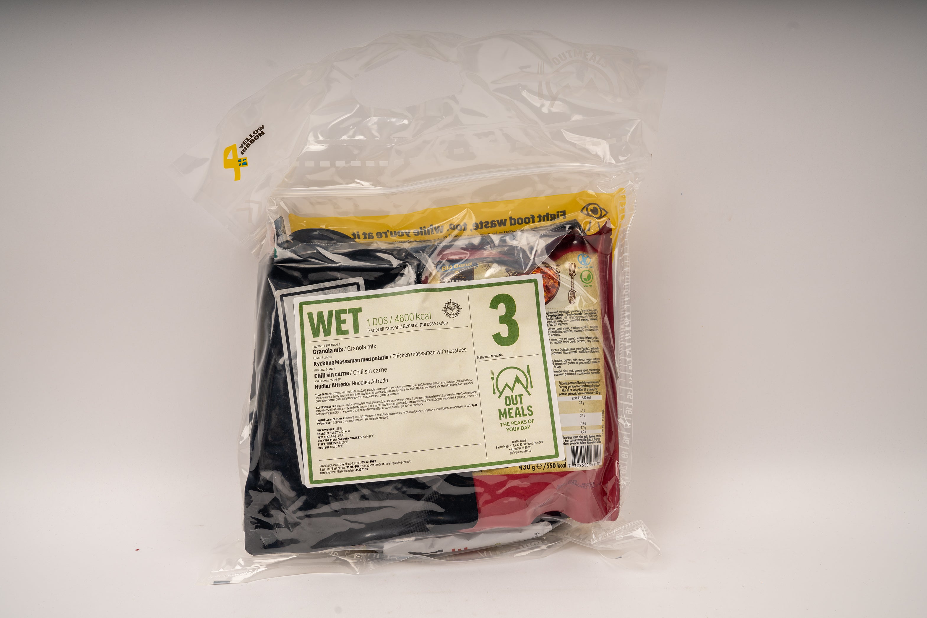 Schweden 24Hr Ration 4600kcal Ready-to-Eat 2026 MHD - MREs and More