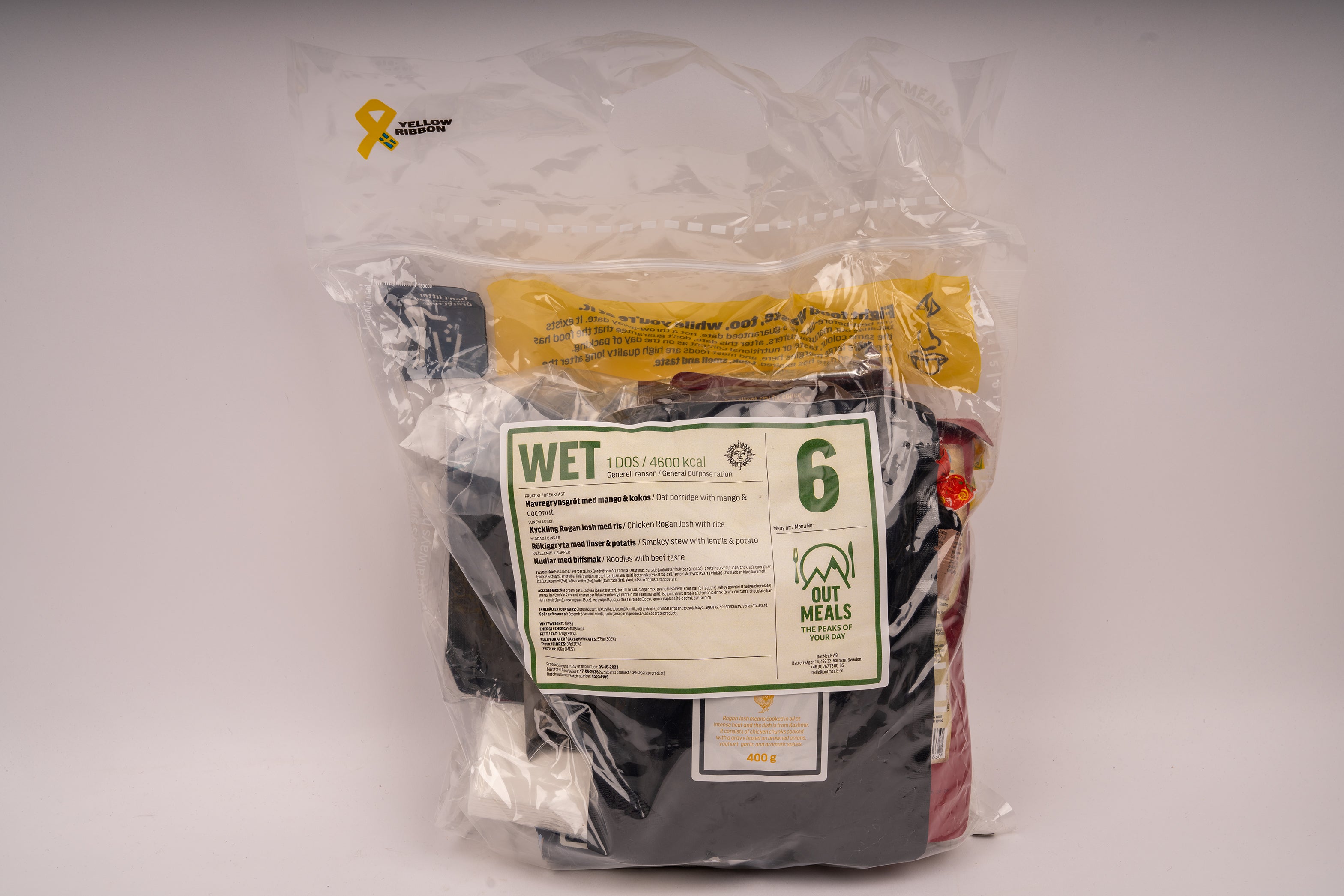 Schweden 24Hr Ration 4600kcal Ready-to-Eat 2026 MHD - MREs and More