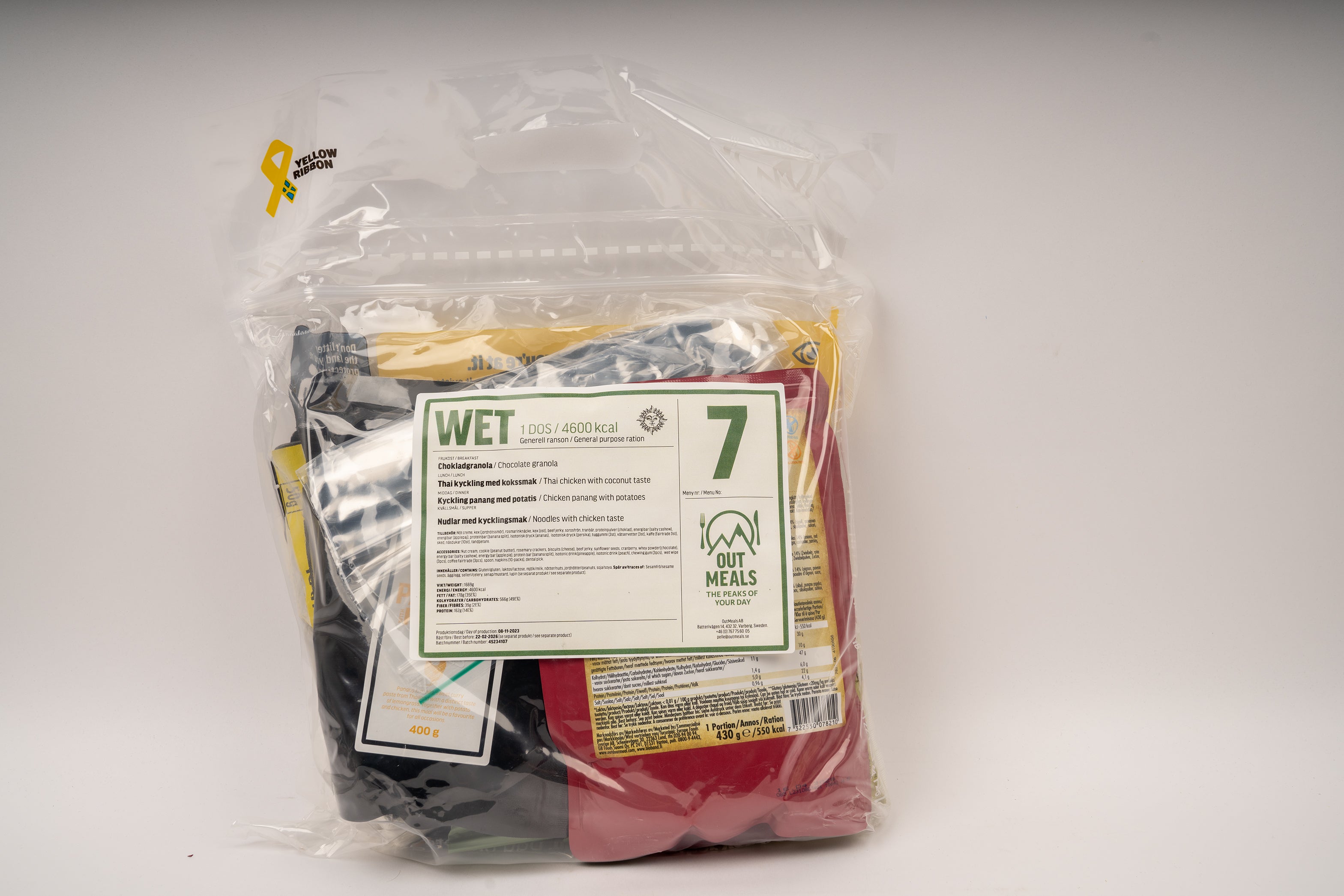 Schweden 24Hr Ration 4600kcal Ready-to-Eat 2026 MHD - MREs and More