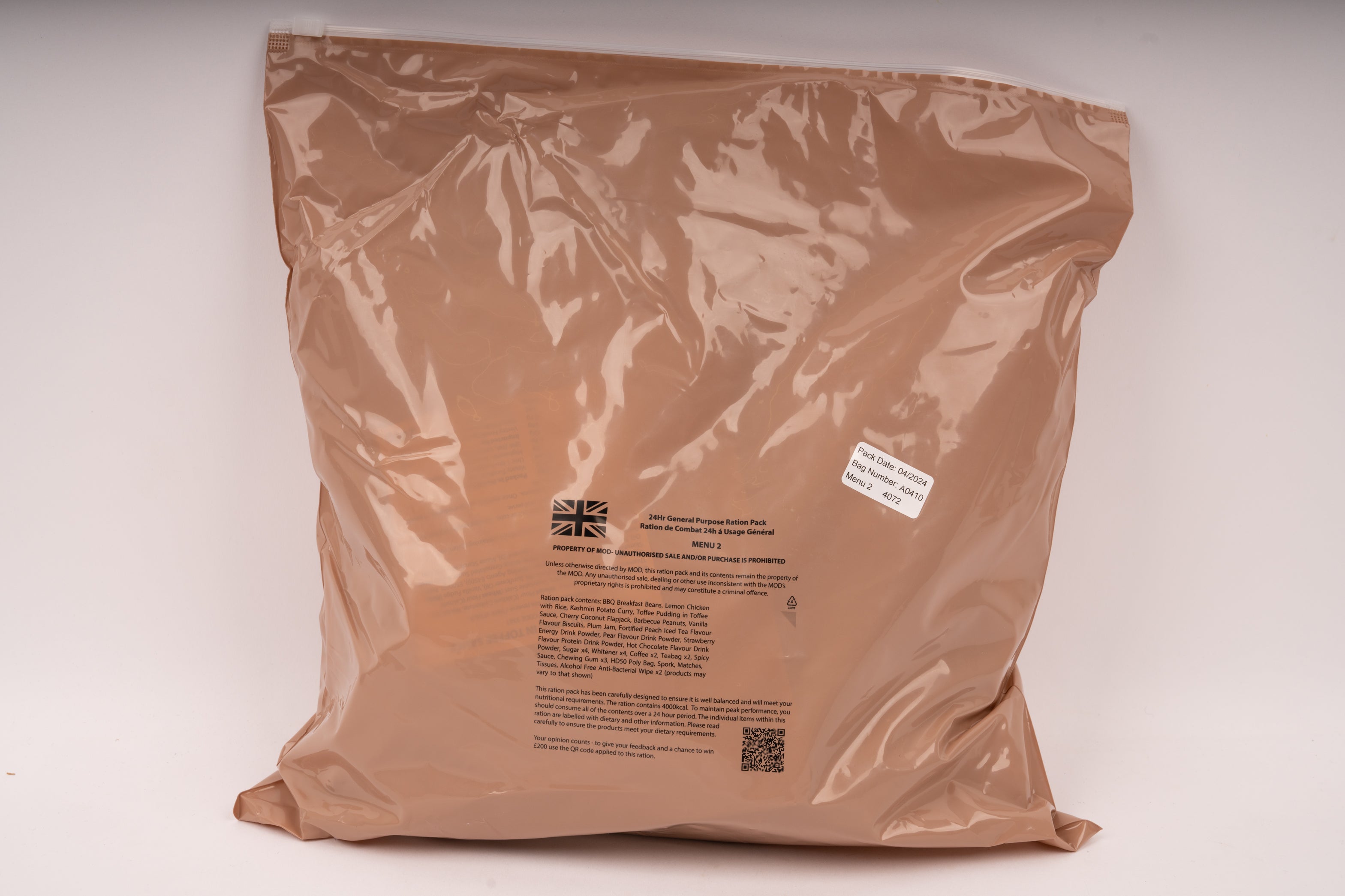 UK 24-Stunden Ration ORP + 2× FRH gratis - MREs and More