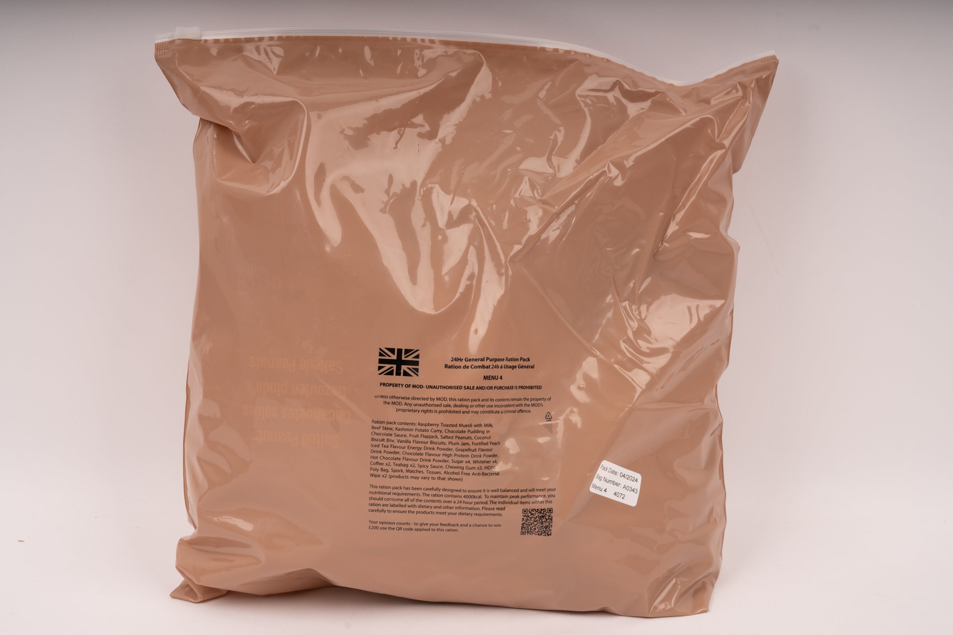 UK 24-Stunden Ration ORP + 2× FRH gratis - MREs and More
