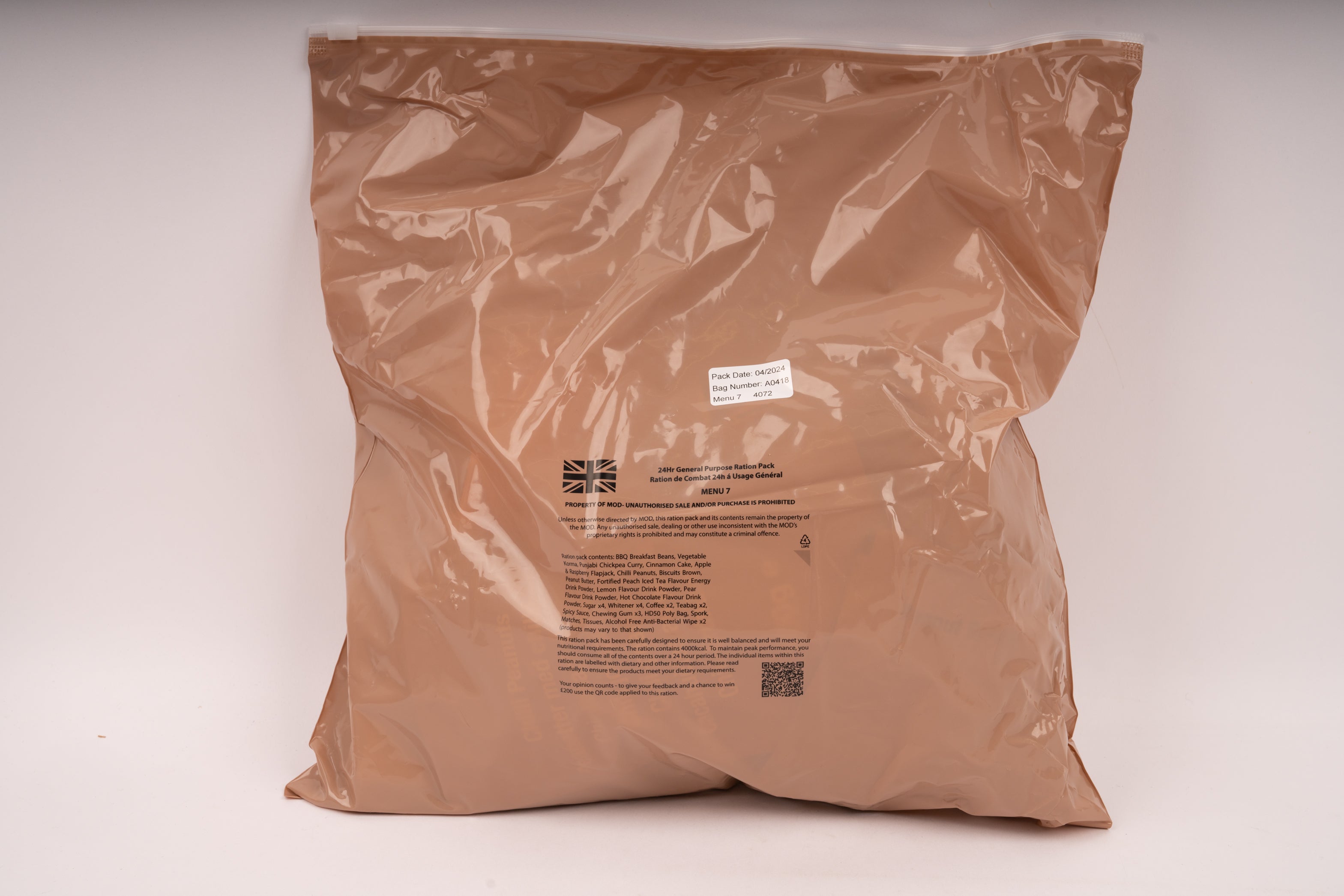 UK 24-Stunden Ration ORP + 2× FRH gratis - MREs and More