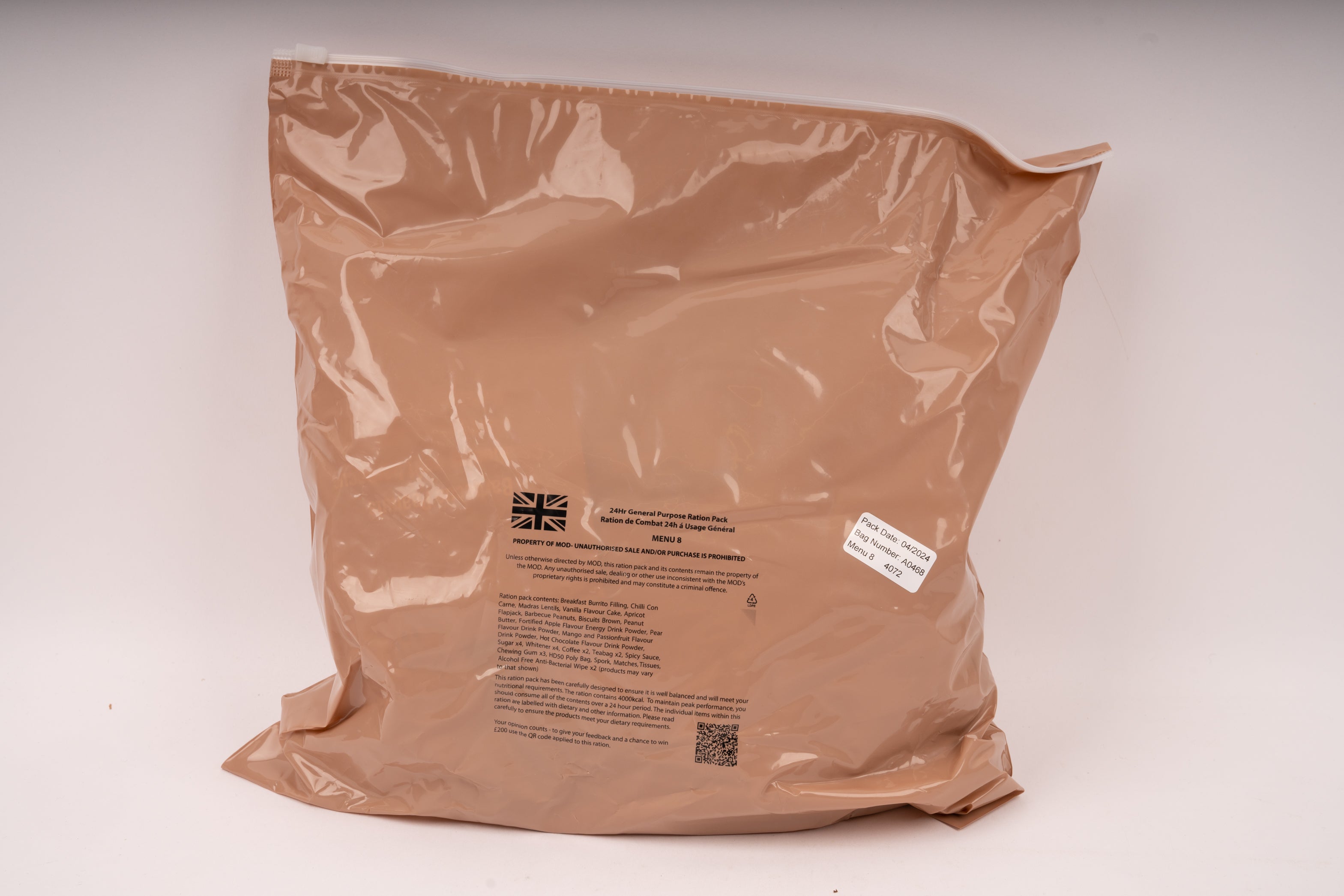 UK 24-Stunden Ration ORP + 2× FRH gratis - MREs and More