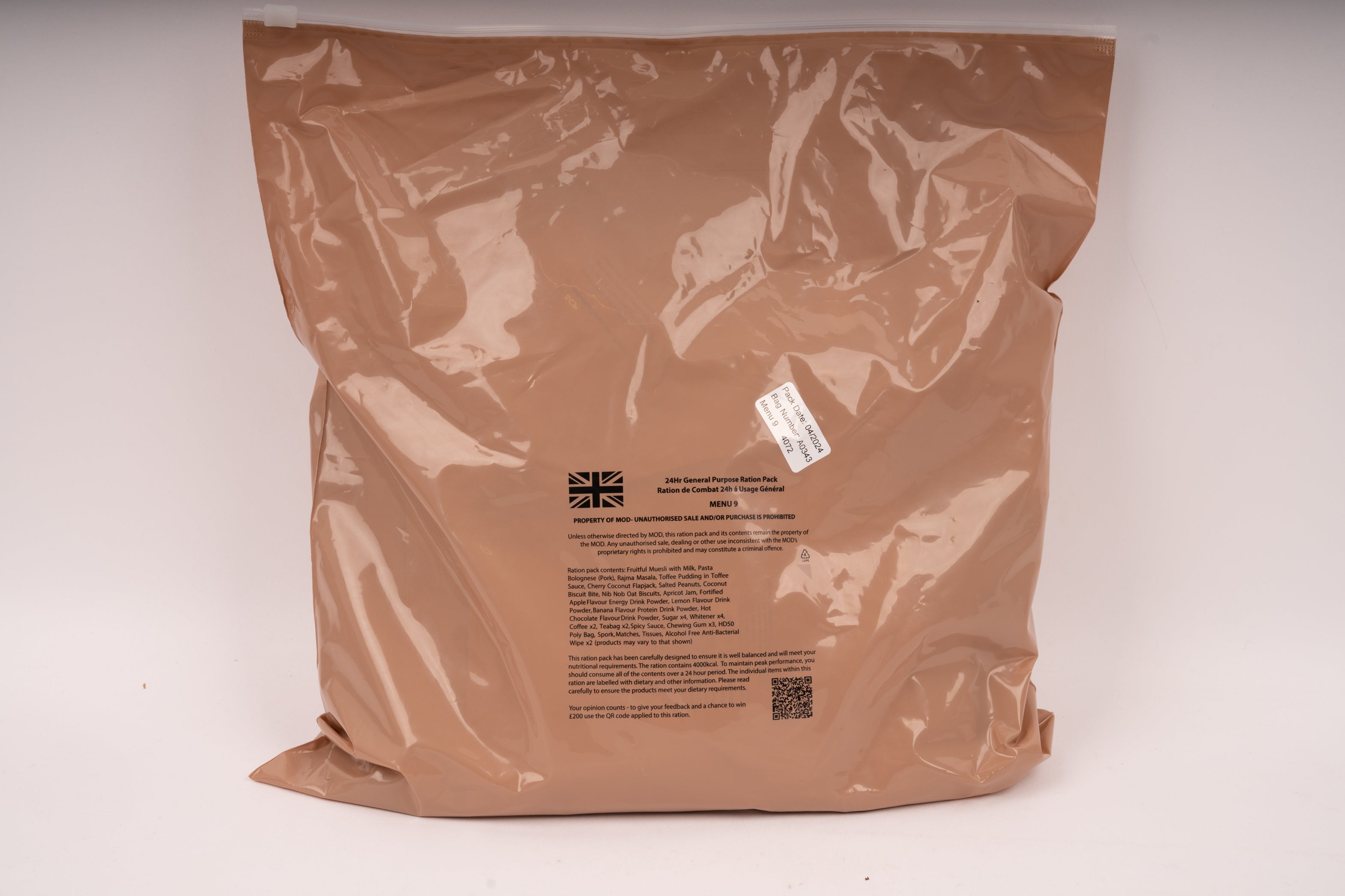 UK 24-Stunden Ration ORP + 2× FRH gratis - MREs and More