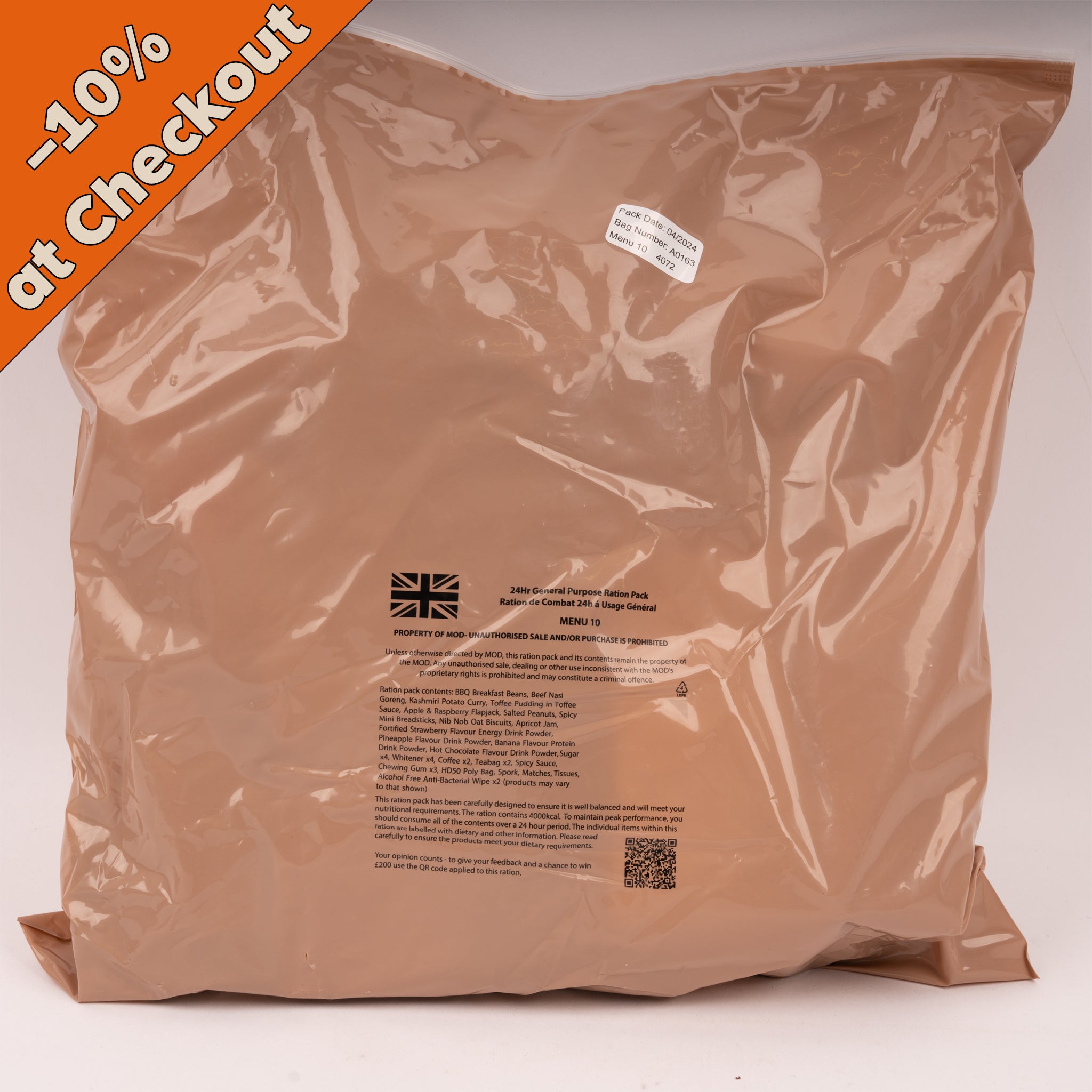 UK 24-Stunden Ration ORP + 2× FRH gratis - MREs and More