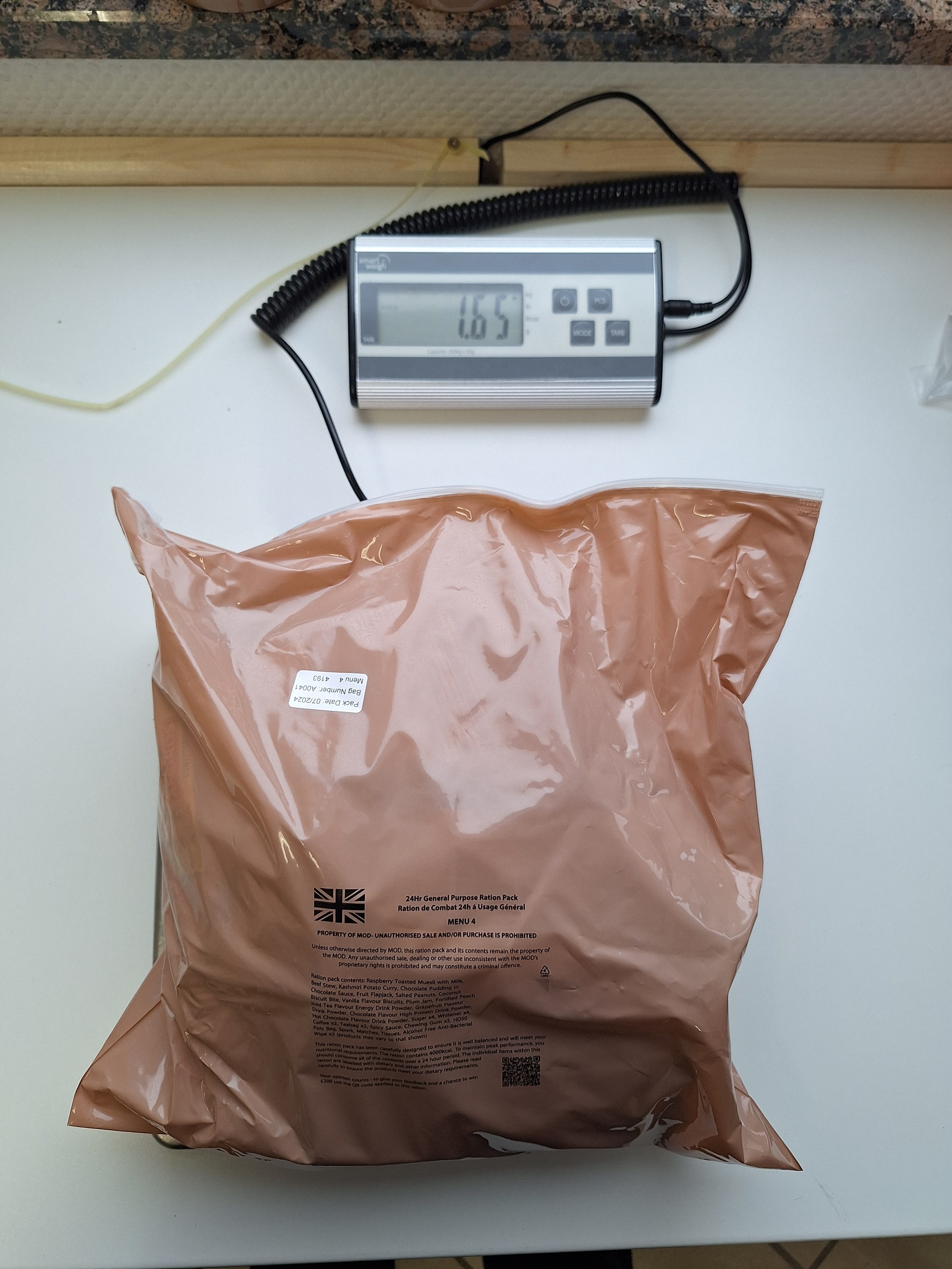 UK 24-hour ration ORP + 2× FRH free of charge