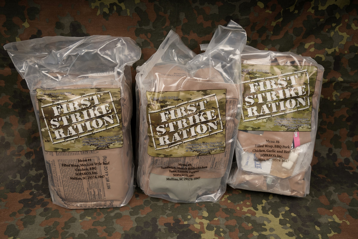 Us First Strike Ration USA FSR 24hr Ration US Daily Ration MRE, shipping from Germany – MREs ...